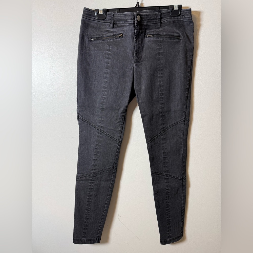 ✨ EILEEN FISHER | Fisher Project Black Zipper Utility Jeans Size 28